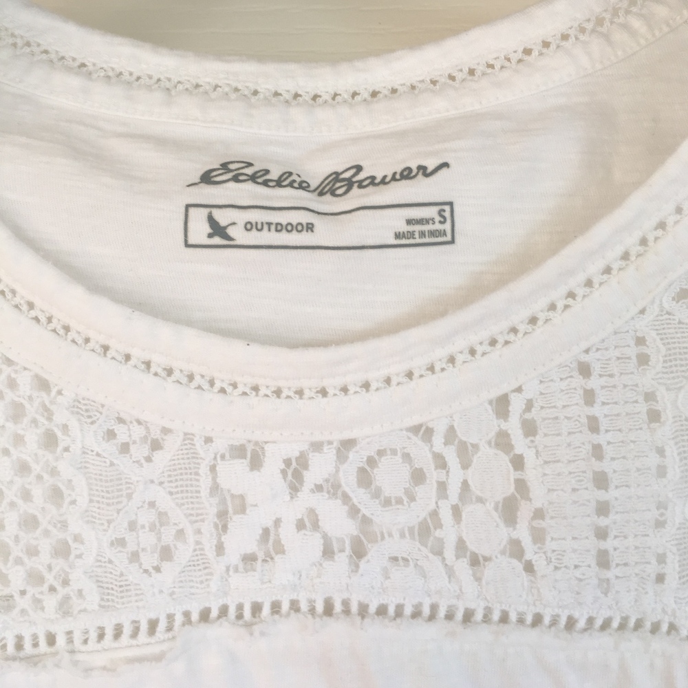 Eddie Bauer size small cream top